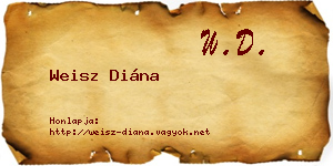 Weisz Diána névjegykártya