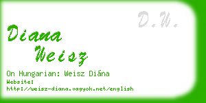 diana weisz business card